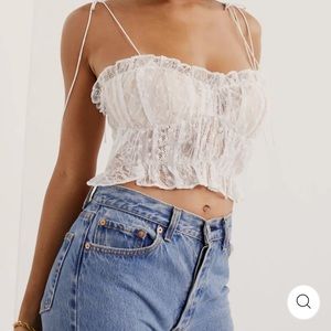 For Love and Lemons Jules Crop Top